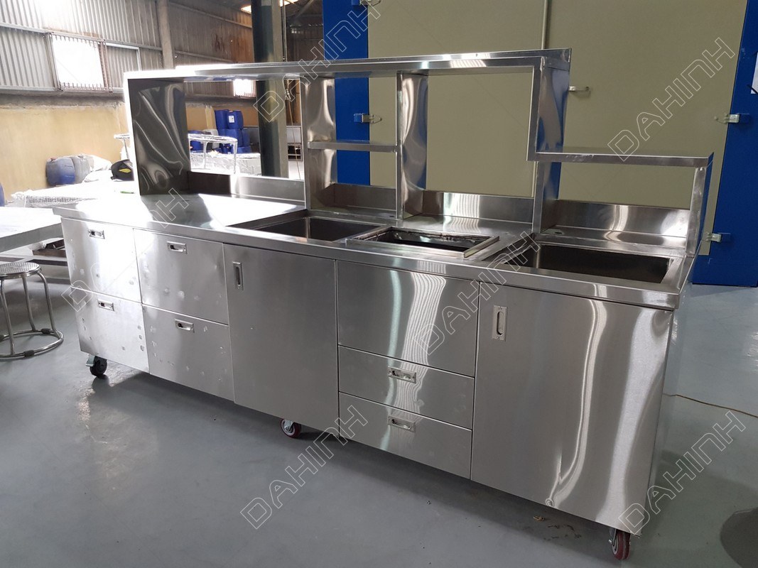 Nhận gia công thiết bị bếp inox304 theo yêu cầu