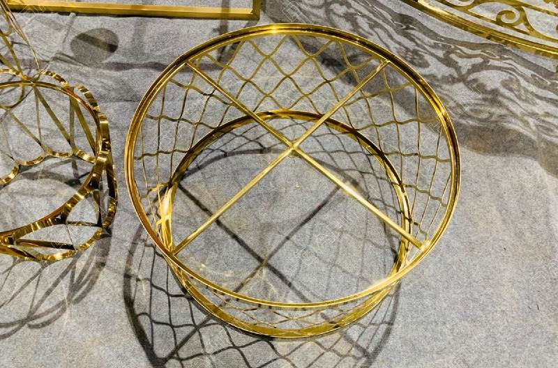 Đa Hình gia công khung bàn trà inox mạ PVD theo yêu cầu đảm bảo chất lượng - tiến độ - giá tốt