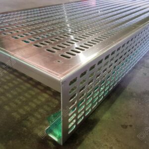 Gia công đột lỗ oval nhôm tấm 2mm