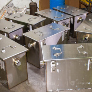 Gia công Bể tách mỡ, bể lọc rác inox