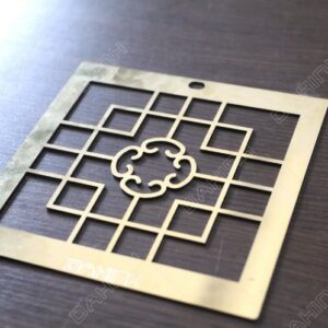 Cắt laser CNC hoa văn inox mạ vàng