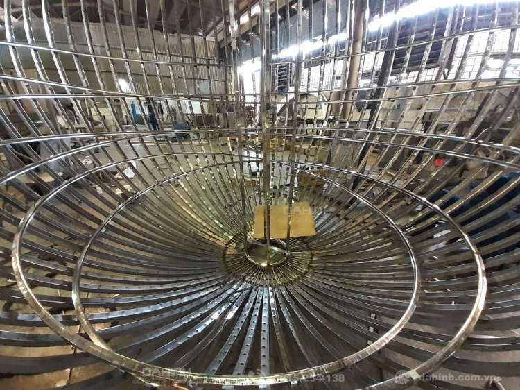 Gia công quả cầu inox kích thước lớn