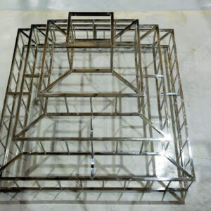 Gia công kệ inox hình chóp