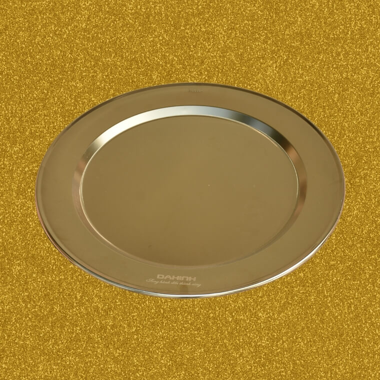 Mâm inox vàng mạ pvd