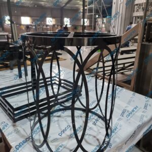 chân bàn trà inox mạ pvd màu đen