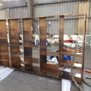 khung trang trí inox mạ đồng