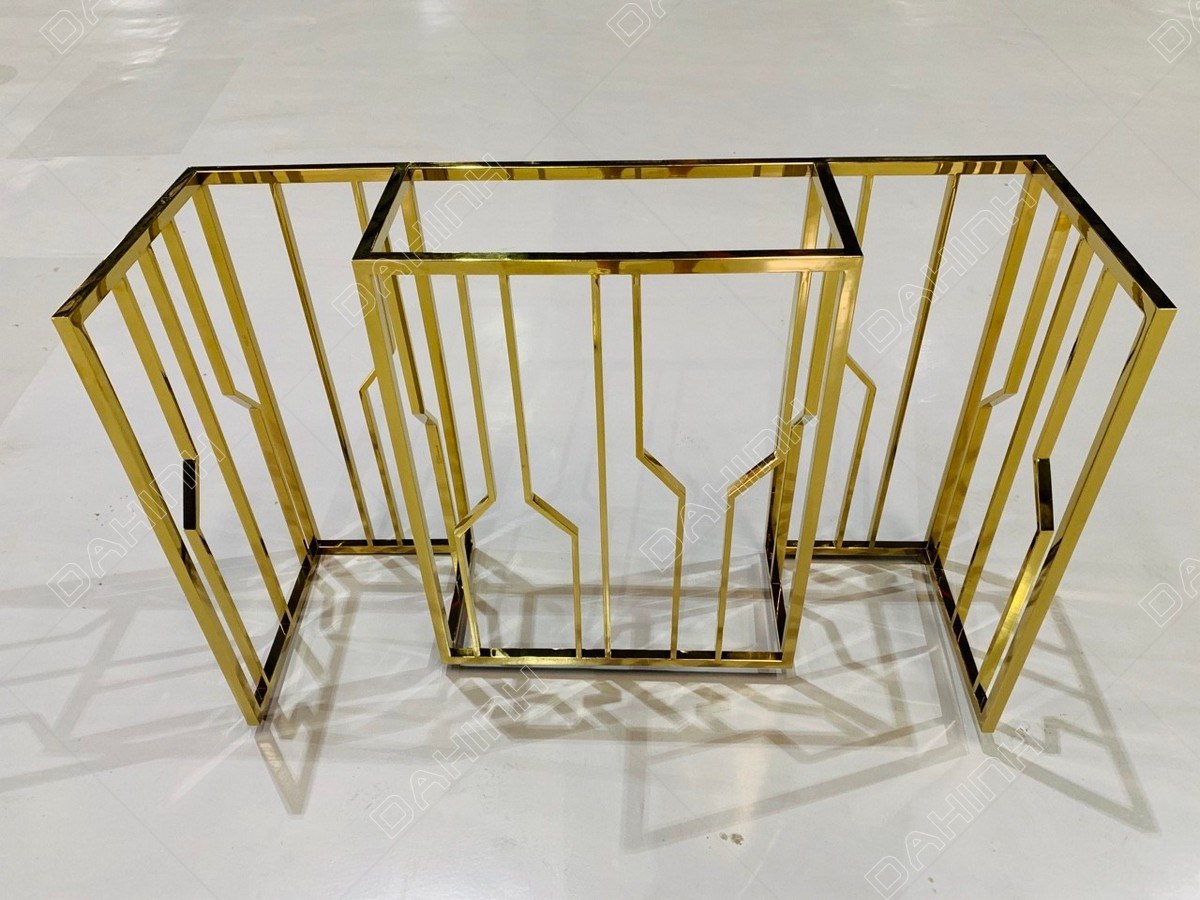chân bàn inox mạ vàng chân bàn inox mạ vàng