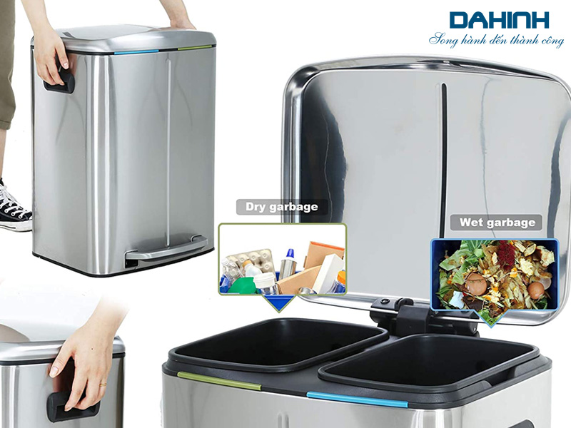 thùng rác inox