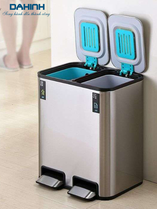 thùng rác inox