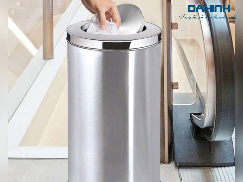 thùng rác inox